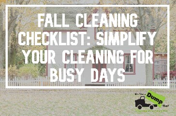 Fall cleaning checklist